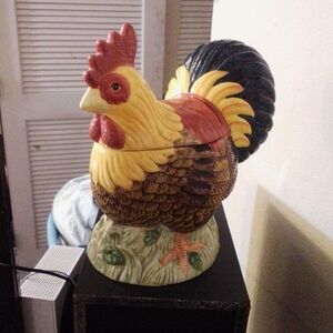 Rooster cookie jar